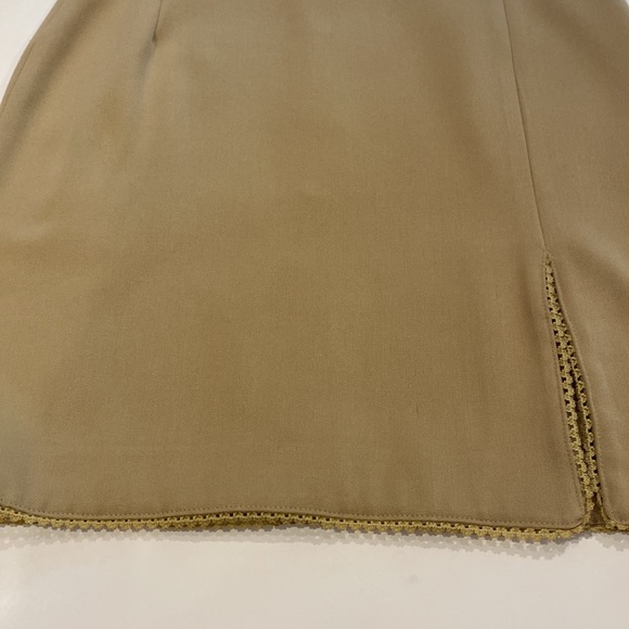 VERTIGO PARIS MADE IN FRANCE FITTED HIGH SLIT SKIRT - Picture 4 of 10